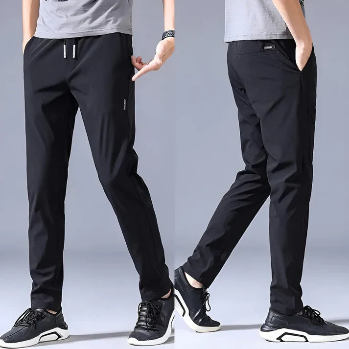 ✨HOT SELL 50% Off TODAY✨LIMITED OFFER🔥| Pack of 3 Offer 😍 Premium Lycra Men's Track Pants | Black, Blue & Grey
