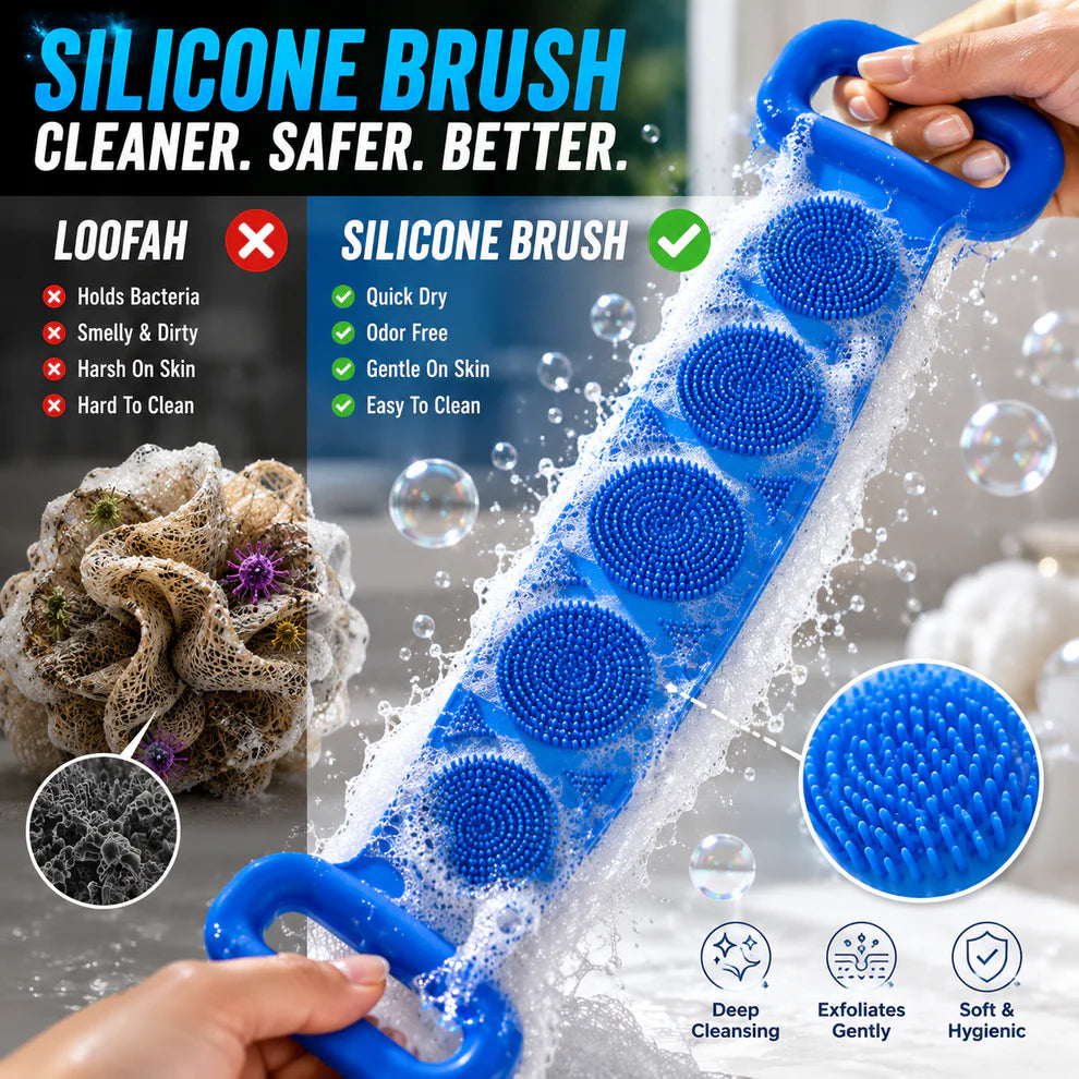 ✨HOT SELL✨ Premium Silicone Bath Brush 🎁 PACK OF 2🎁