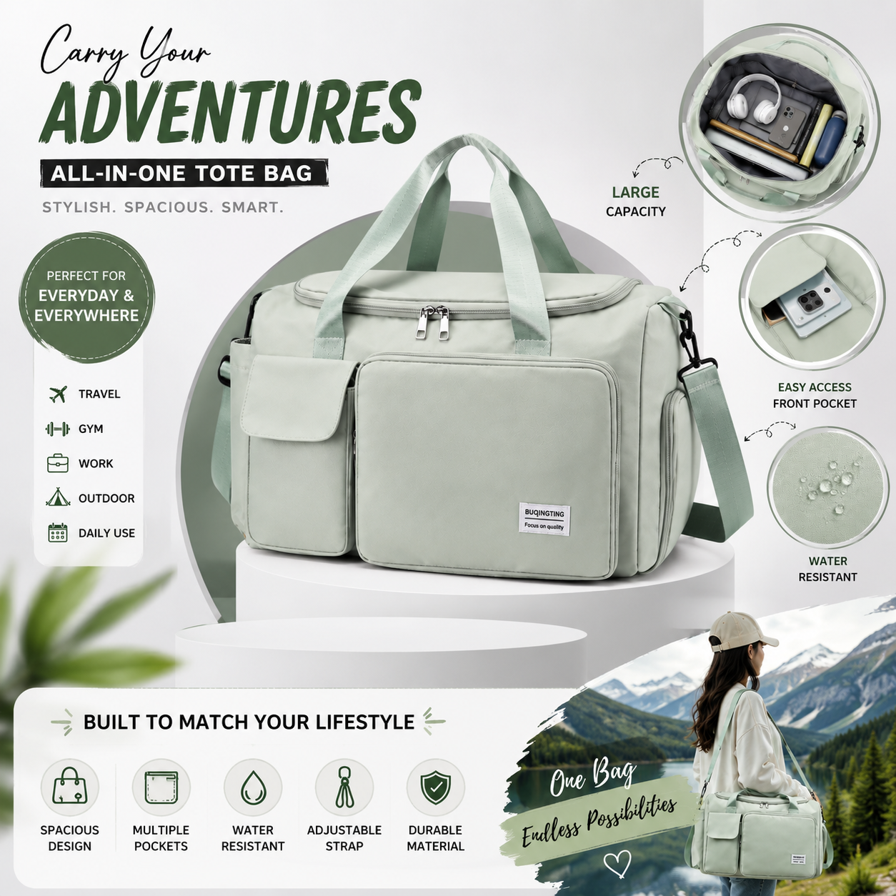 ✨HOT SELL 50% Off TODAY✨LIMITED OFFER🔥| TravelMate™ | Large Capacity Multi-Pocket Travel Bag