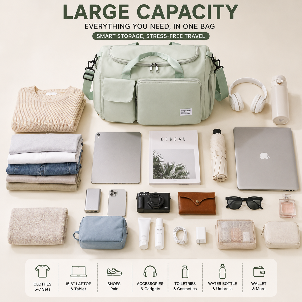 ✨HOT SELL 50% Off TODAY✨LIMITED OFFER🔥| TravelMate™ | Large Capacity Multi-Pocket Travel Bag