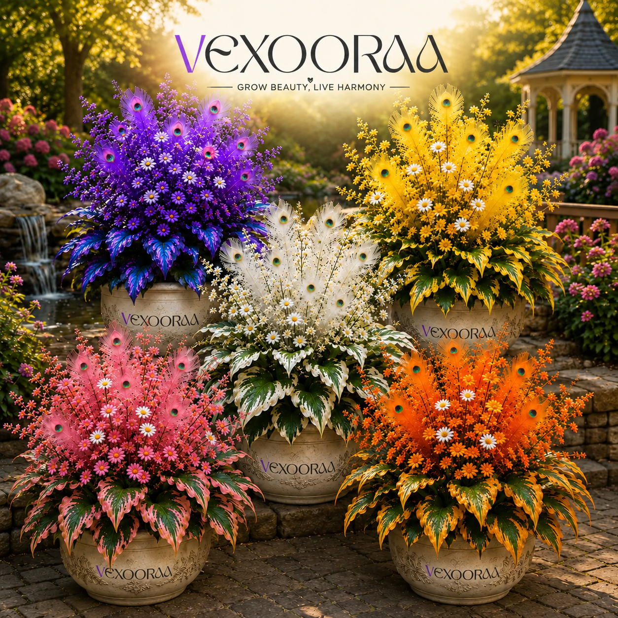 🏠🤗 Peacock Flame Hosta Bulbs💥 Stunning Colors That Brighten Any Space🔥Buy 6 Get 6 Free Bulbs🔥