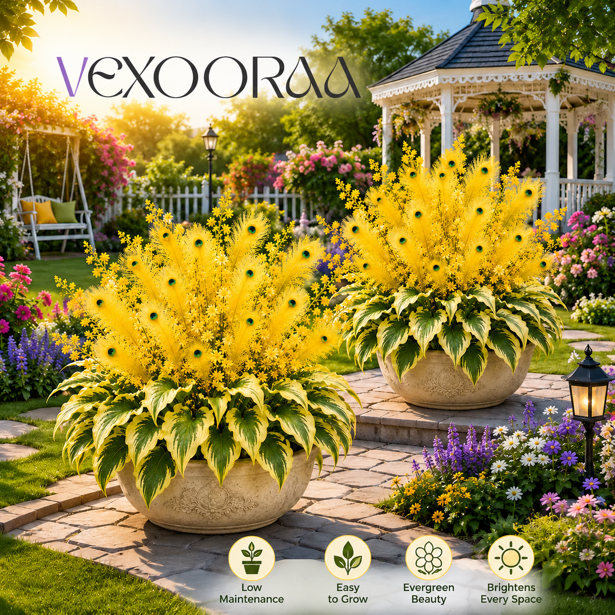 🏠🤗 Peacock Flame Hosta Bulbs💥 Stunning Colors That Brighten Any Space🔥Buy 6 Get 6 Free Bulbs🔥