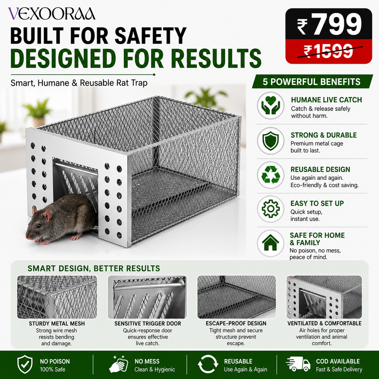 🥰HOT SALE 50% OFF🥰 Humane Live Catch & Release Mouse Trap 🐭