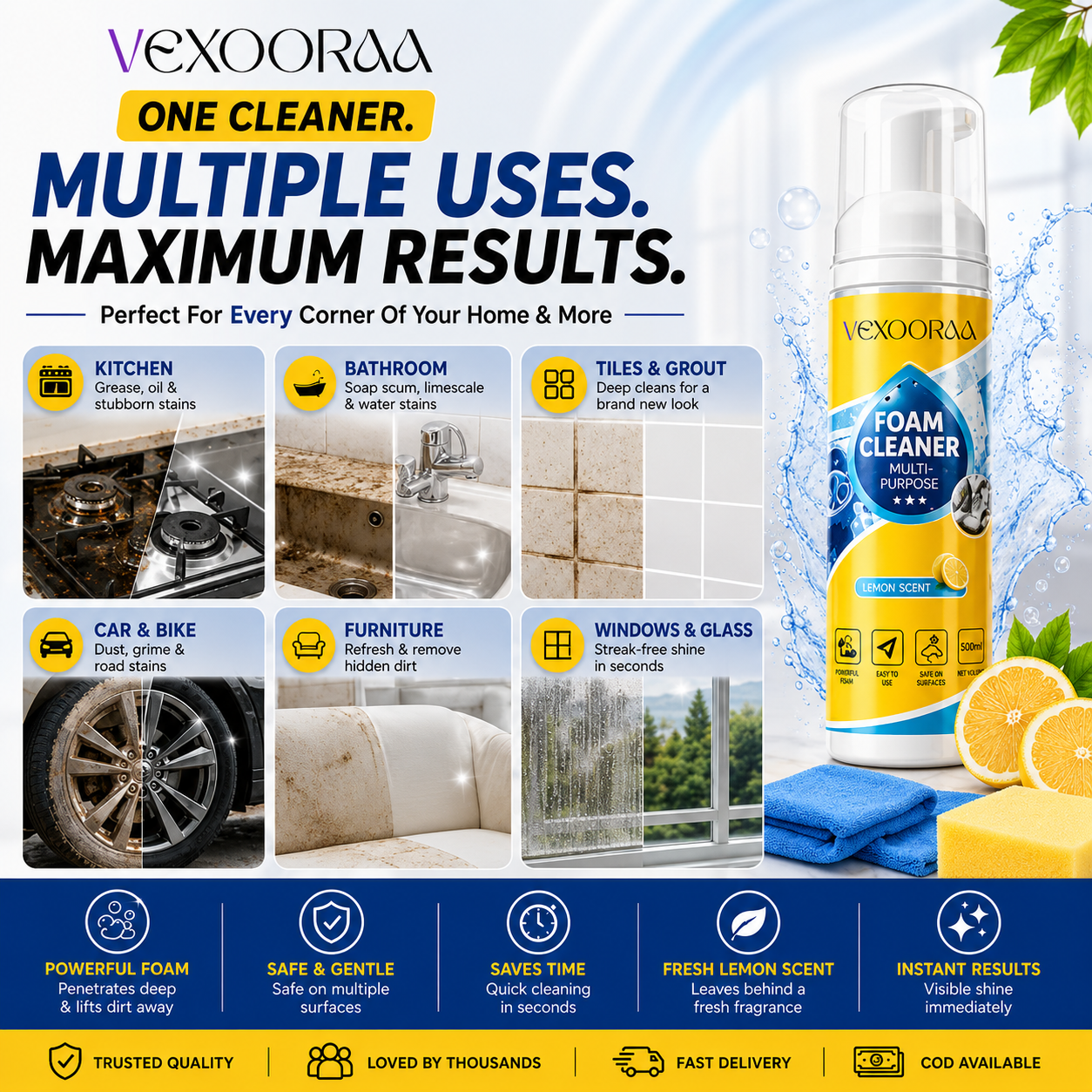 All in One Multi-Purpose Deep Oxalic Cleaning Spray BUY 1 GET 1 FREE