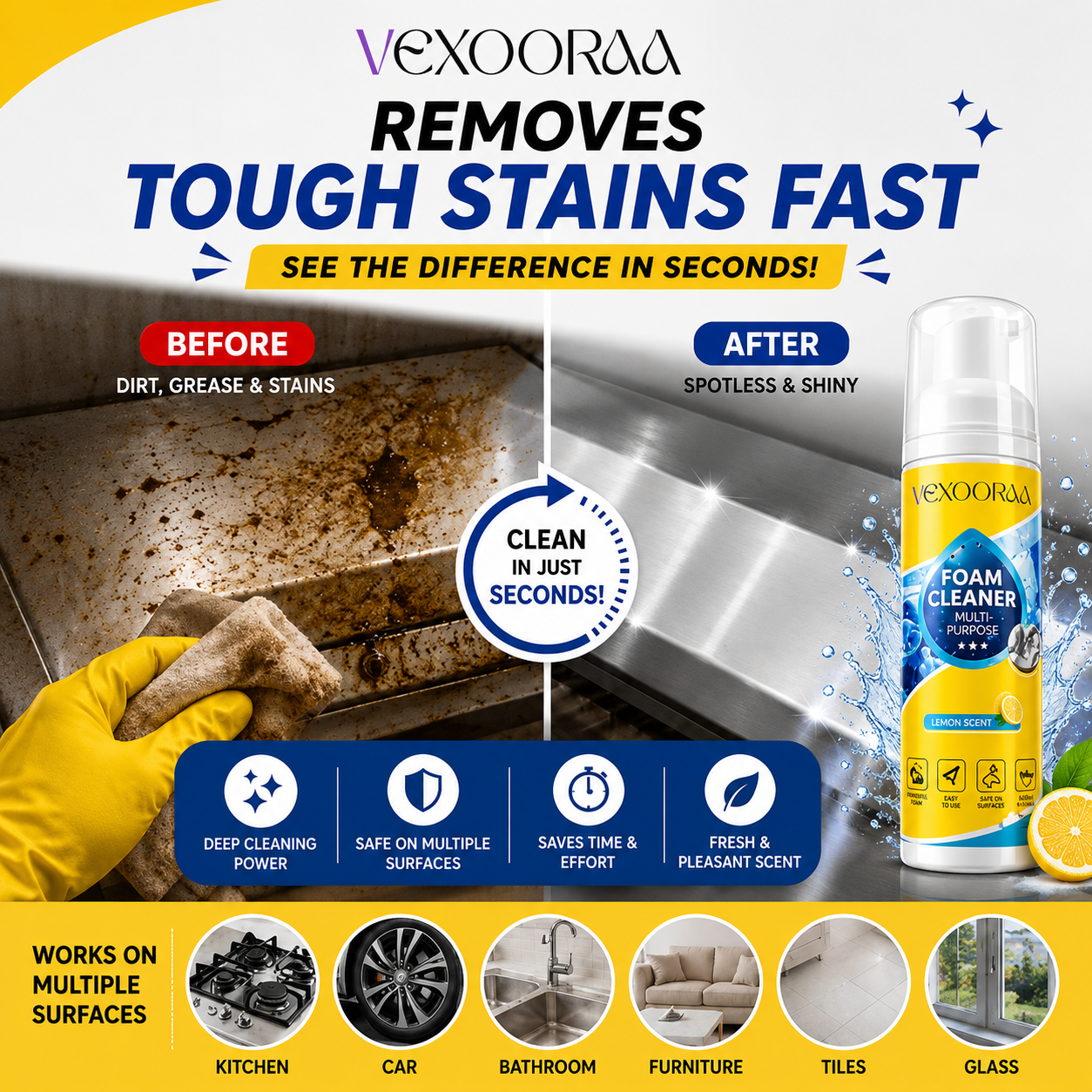 All in One Multi-Purpose Deep Oxalic Cleaning Spray BUY 1 GET 1 FREE