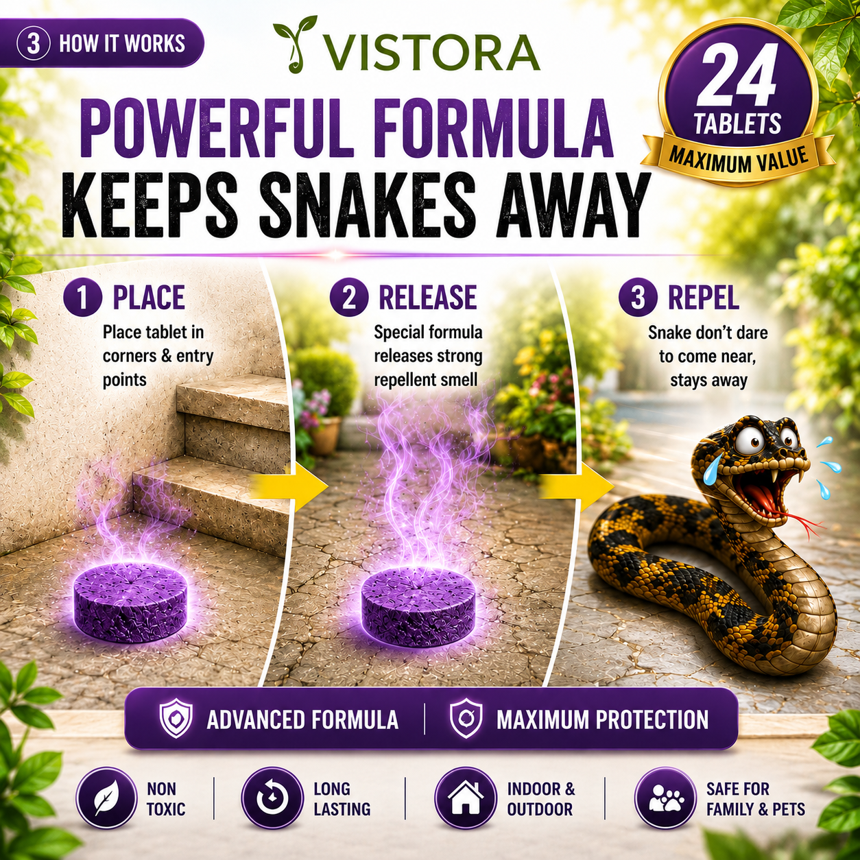 💥All-in-One Pest & Snake Protection Tablets | Instant Action Formula🔥Buy 1 Get 1 Free🔥1 Pack 24 Pcs
