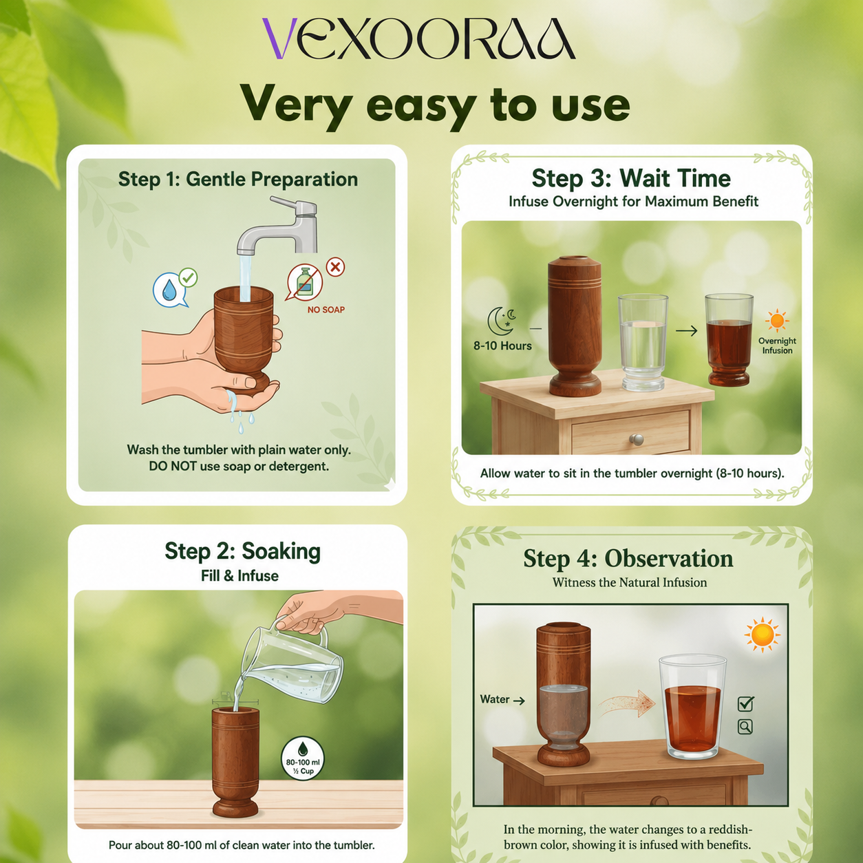 🥰HOT SALE 53% OFF🥰|Sugar Balance Vijaysar Wood Glass | BUY 1 GET 1 FREE 🎁 |
