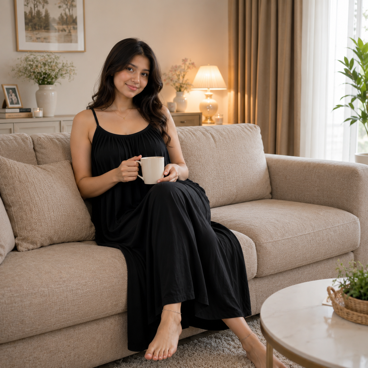 ✨HOT SELL 50% Off Today ✨ Women's Flowy Night Dress | Soft Sleeveless Lounge Maxi Dress👗