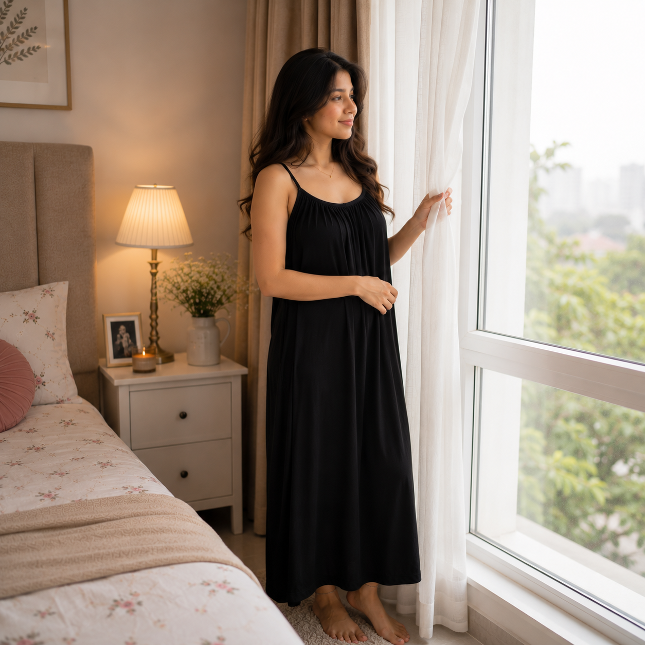✨HOT SELL 50% Off Today ✨ Women's Flowy Night Dress | Soft Sleeveless Lounge Maxi Dress👗