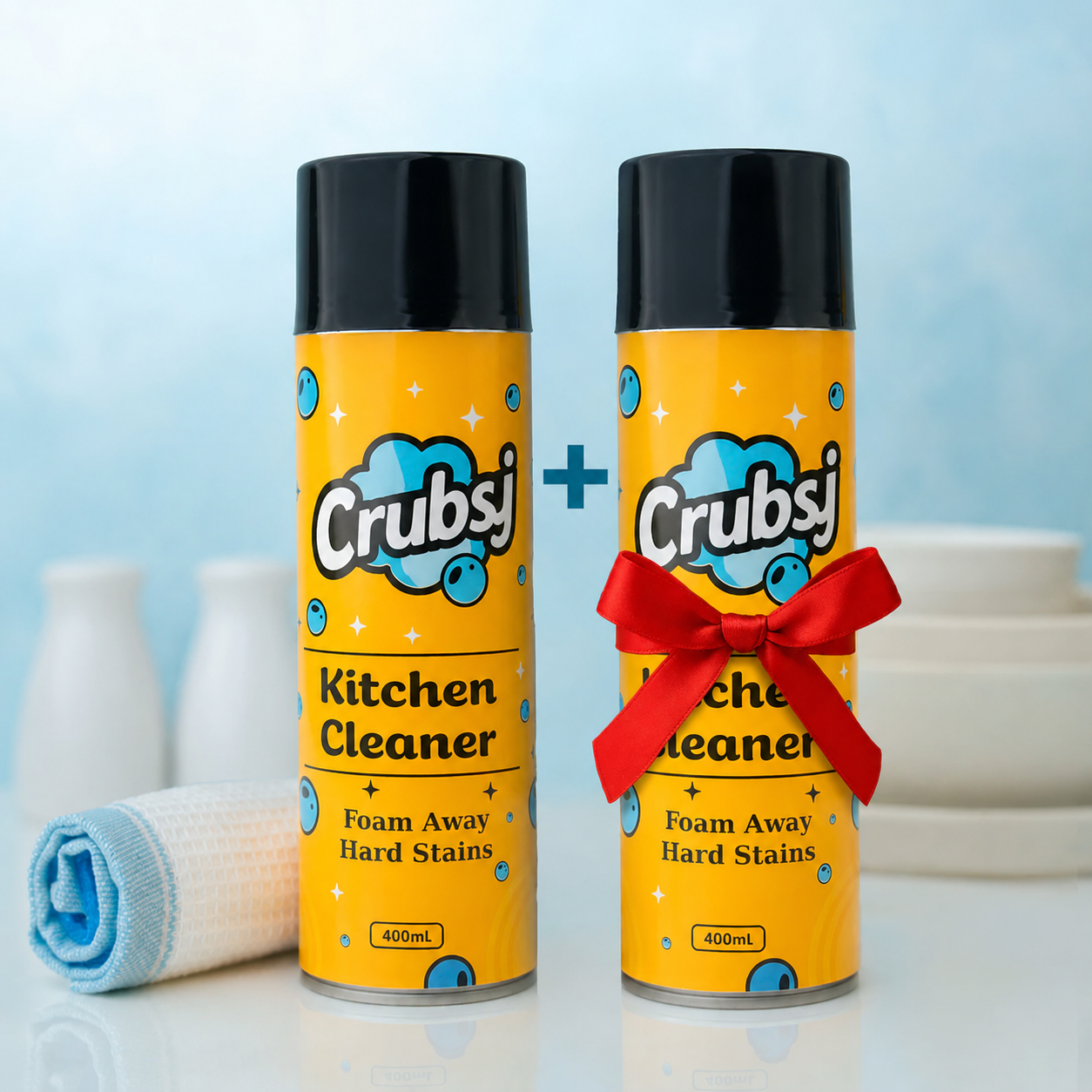 ✨HOT SELL 50% Off Today + BUY 1 GET 1 FREE✨ Crubsi Kitchen Cleaner Foam Spray (each 400ml) 🧽