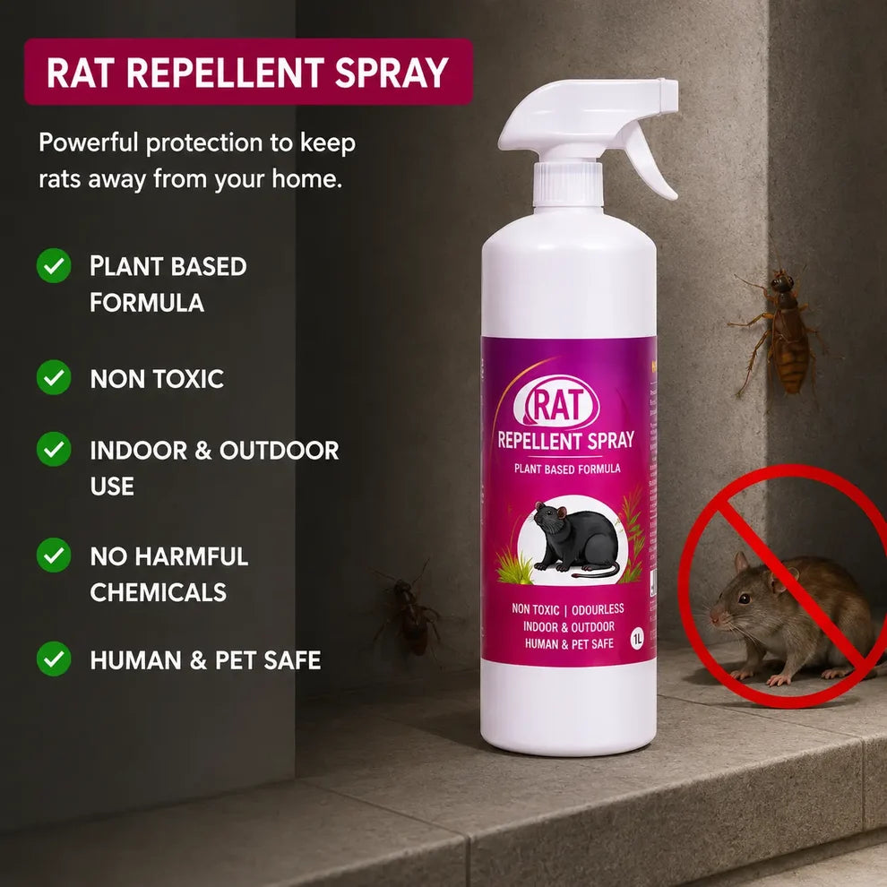 All-in-One Pest Control Combo | Rodent, Cockroach, Ant & Lizard Repellent Spray for Complete Home Safety
